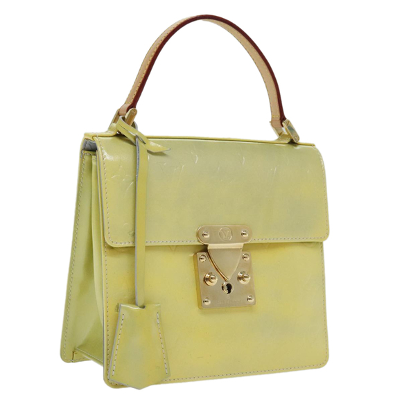 LOUIS VUITTON Monogram Vernis Spring Street Hand Bag Gris M91029 LV Auth ep5954 - Picture 1 of 16